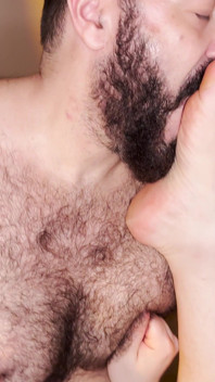 Hairy Stepdaddy Fucks My Fat Ass Raw and the Cameraman Joins in