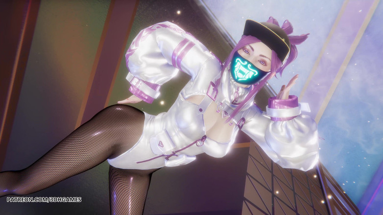 3D-Hentai Games: Mmd Aespa - 超新星 akali 性感脱衣舞英雄联盟成人动漫