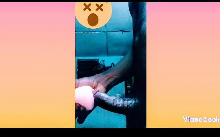 Africa fuck: Big black cock and vagina sex toy