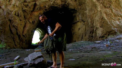 Full porn collection: Skinny teen Esmeralda surprises a visitor to the island and...