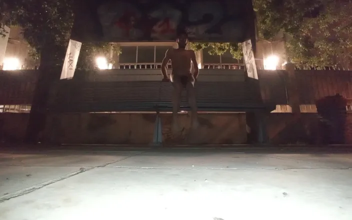 Dan Eagle: Naked Outdoors on Bus Stop