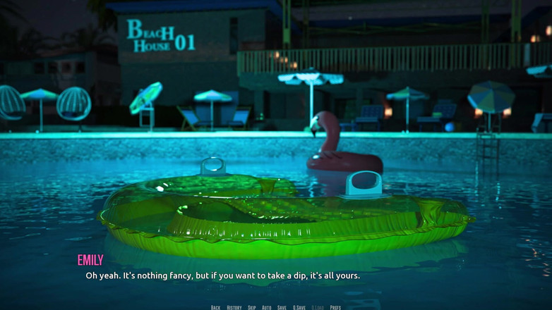 3D Cartoon Porn: 多米诺骨牌海滩 2：Jhon 与艾米丽的命运之夜散步