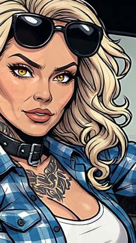 Arte de chicas tatuada calientes