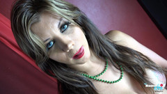 Ultra Shemales: Modeling Panties and Bra Naomi Chi Strips Down and Plays...