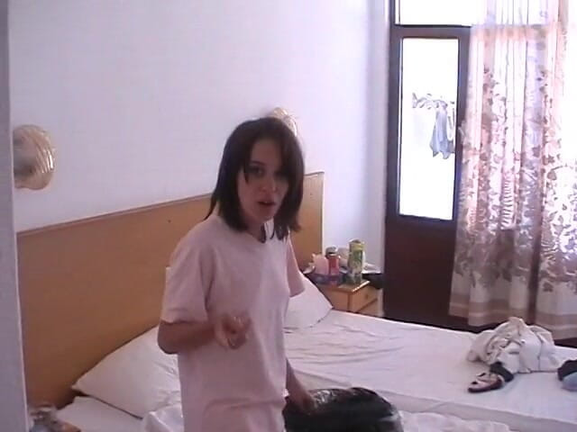 Hot Euro Girls: Teen on vacation with her boyfriend