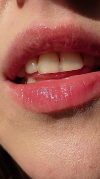 Mis Labios Y Lengua En Primer Plano