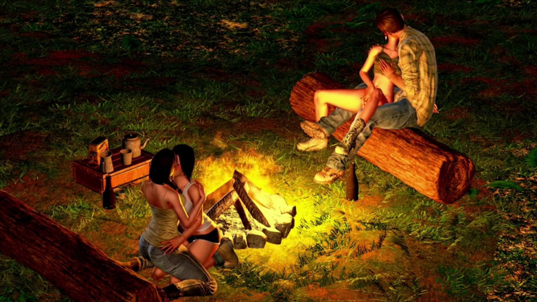 HotSummer117: Max's Life Stagione 3 Episodio 223 Orgia di camp con 3 bellissime MIlf