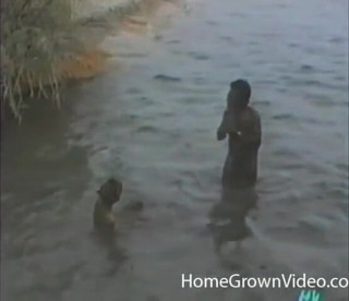 Homegrown Interracial: Tepelerde sert grup seks