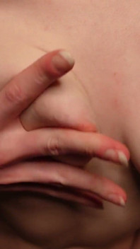 Playing and Squeezing My Small Tits and Nipples