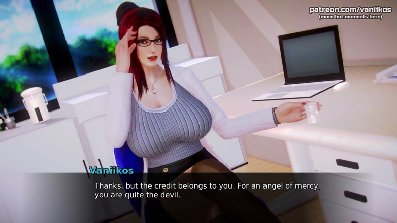Vaniikos: Waifu Academy - Une infirmière MILF rousse à forte poitrine guérit un...