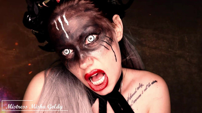 Goddess Misha Goldy: Eu quero comer sua semente e engolir você inteiro! Devorar!