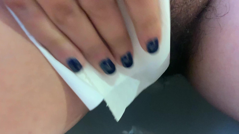CoppiaCollant: Outro mijo na meia-calça leve com papel higiênico para buceta...
