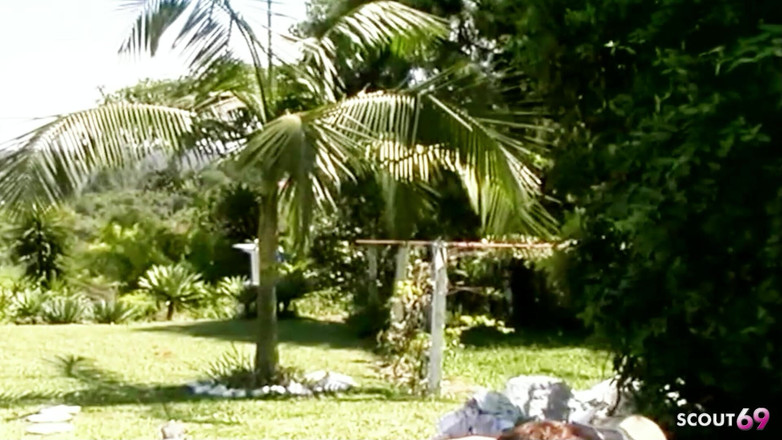 Shemale TS Collection: Blond tranny på semester knullas anal av en stor kuk...