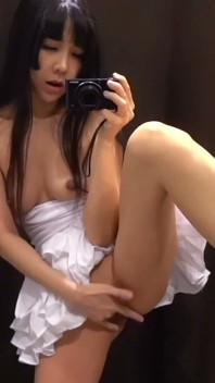 Wet Messy Squirts in Public Dressing Room