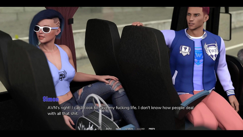 AVN Teller: ต้องห้าม University - สาวอีโมสุดฮอตขบเคี้ยวน้ําแตกฉ่ําๆ ของฉันในรถเมล์