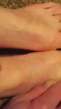 Rubbing and Playing with My Toes
