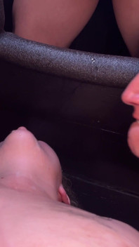 Cum Facial at the Gloryhole
