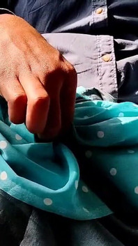 80 paja de satén - frotar la cabeza de la polla y semen en satén sedoso sky blue dot estampado traje de vecino anti