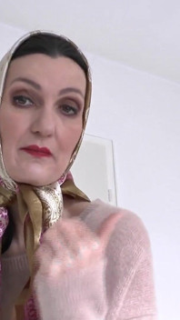 Beautiful Satin Headscarf Demonstration, JOI Lady Victoria Valente