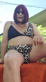 Sunbathing in the Backyard!