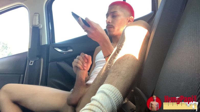 Hung Papi: Hung Papi Mladý Twink Velký Nesestříhaný Penis Solo Honění z...