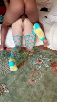 TS Diana Deelight Gets Drilled and Filled with Cum Them Fucks It Out with a Dildo.