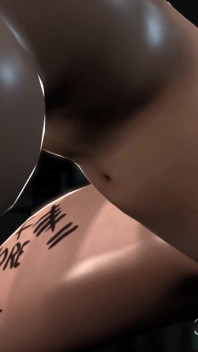 Sexy esclava universitaria es follada duro en su culo por dickgirl de ciencia ficción en el laboratorio