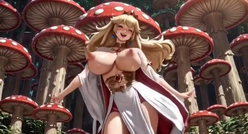 Hot girl dancing: 202. princess peach dance, animación ai
