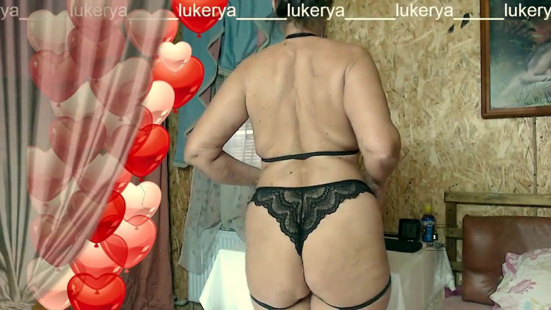 Lukerya: Cheerful Lukerya Teases with Her Old Sexy Body