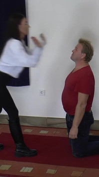 Natasa Slap and Kick the Slave's Face!