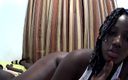 Mastermeat1: Gorgeous Black Ebony Webcam Model Laying on the Bed Ready...