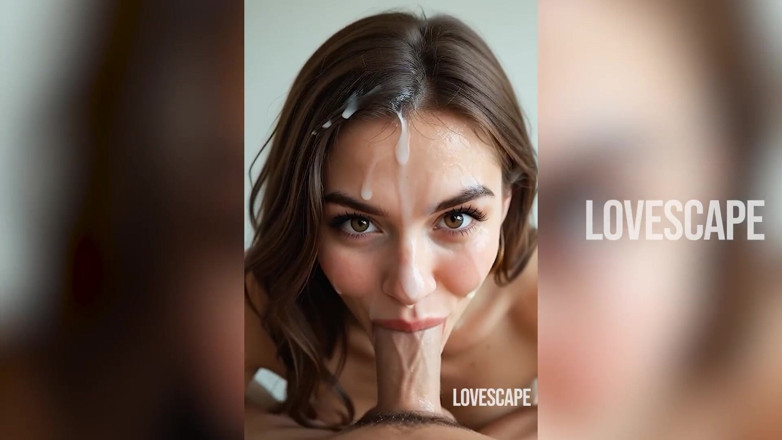 Lovescape: Intense Oral Session: Gagging, and Final Sticky Facial Reward