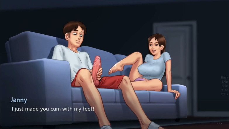 Xr Gamer: Debbie Gives Anon's Huge Monster Cock a Surprise Footjob - Summertime...