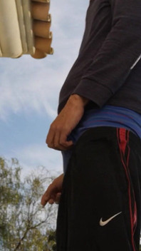 Hot Guy Caught Smoking and Sagging Outside (non-nude)