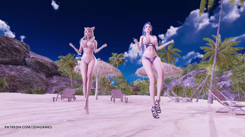 3D-Hentai Games: [MMD] Girl's generation- l'arrapante ahri kaisa danza spogliarello della League...