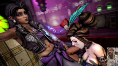 L6RD7BLU3 FUTA: Две жадные шлюшки лижут большую грудь трансгендерного большого черного члена, Mad Moxxi глубоко заглатывает член Amara