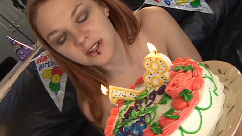 BANGORA RETRO CLUB: Insatiable Redhead Teen Takes Every Cock Offered