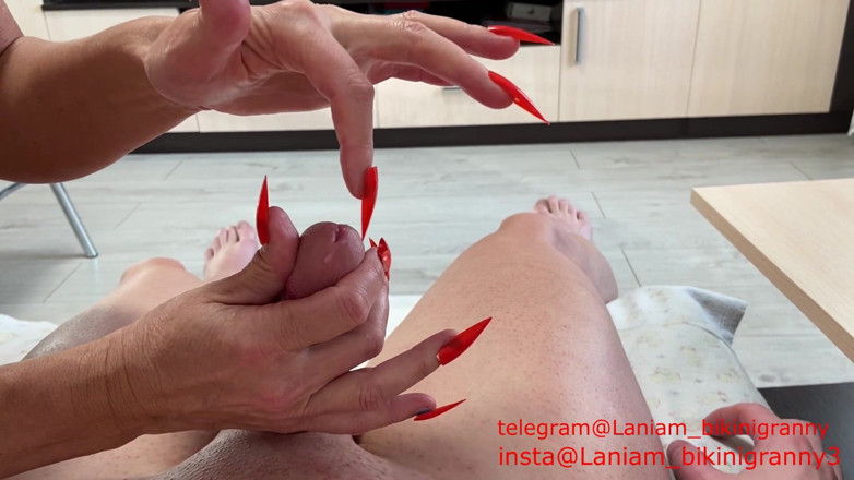 Ladyloveyoung60: Stepmom long nails urethra insertion bdsm asmr taboo