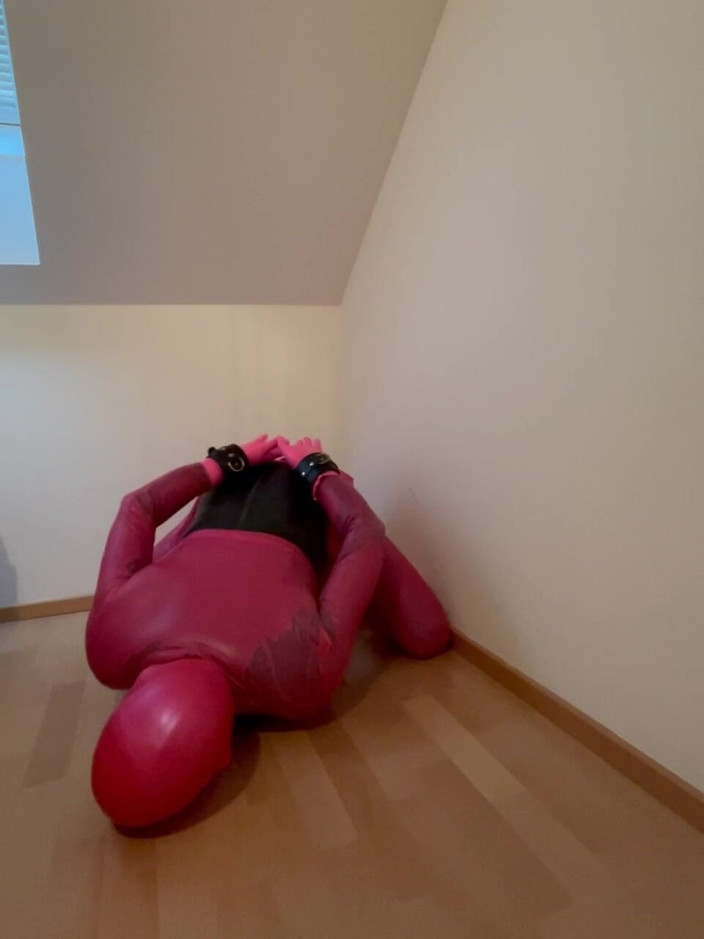 PervyLara: Pink Rubberdoll Sissy Slavegirl Fullrubber Three Latex Layers