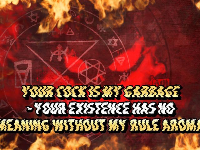 Your Cock Is My Garbage - Your Existence Has No Meaning Without My Rule Aroma (Goddess Misha Goldy)