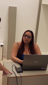 Nerd Computer Technician Worships Kiffa’s Feet Under the Table