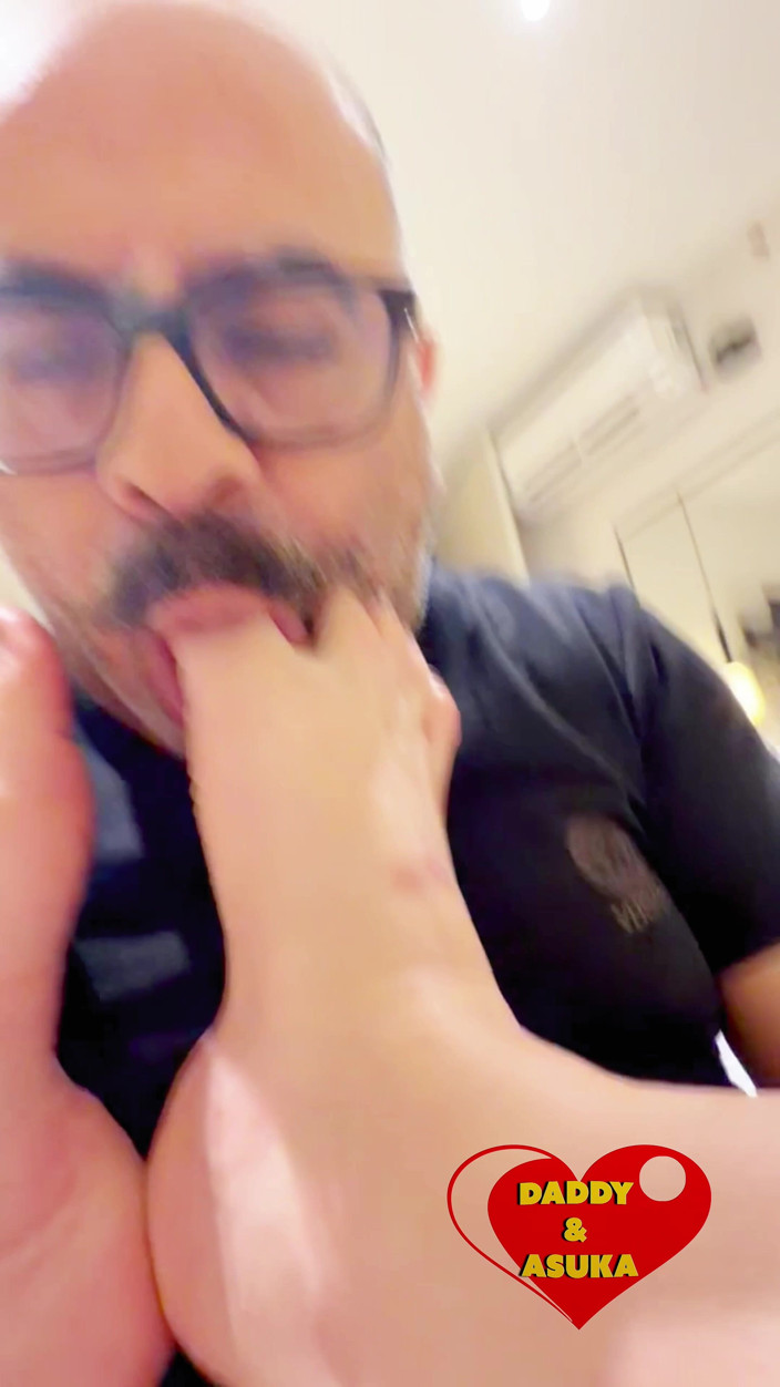 Daddy and Asuka: Late Night Behind the Scenes Quick Fuck with Creampie