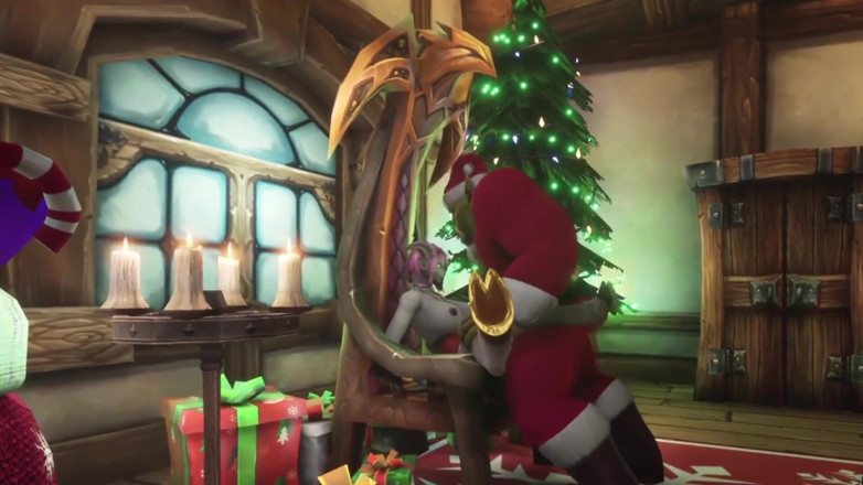 Wraith ward: Sexy Demon Girl Rides Orc Santa's Dick : Warcraft Parody