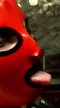 Masked France Slut Used in BDSM Session
