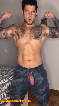 My Military Cock Cums with No Touch