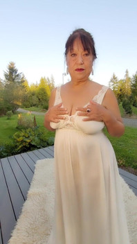 Masturbating and Fingering While Wearing My Beautiful White Nightgown and Wishing Someone Was Fucking Me Hard!