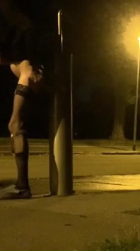 Fucking Myself in a Park with a White Dildo
