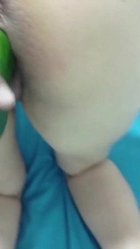 Cucumber Masturbation - Short Amateur Homemade POV Video.