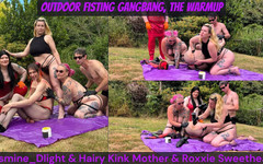 Jasmine Dlight - UK's most extreme anal porn star: Jasmine Dlight & Hairy Kink Stepmother & Roxxie Sweetheart - Outdoor Fisting Gangbang -...