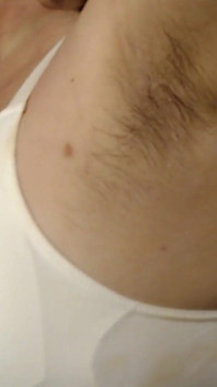 Hairy Armpits Basic Clean Routine Closeup